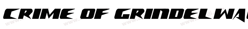 crime of grindelwald字体转换
